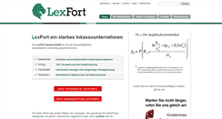 Desktop Screenshot of lexfort.de