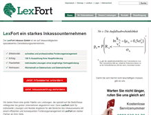 Tablet Screenshot of lexfort.de
